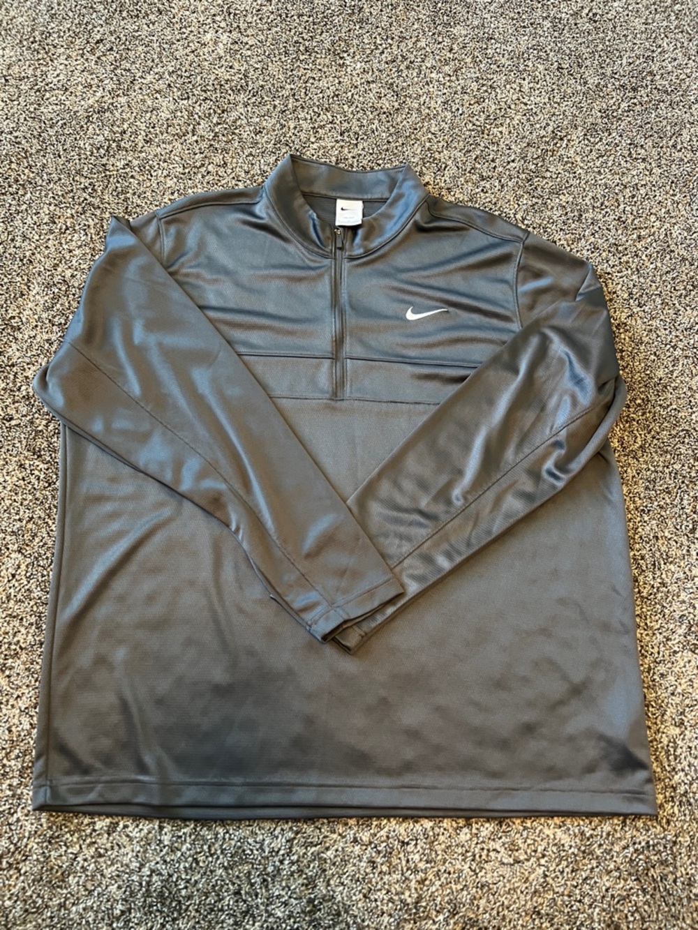 Nike Men's Dark Gray Half-Zip Performance Pullover